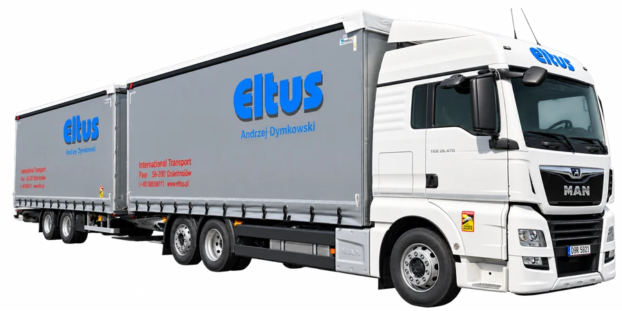 Zestaw przestrzenny JUMBO ELTUS: MAN TGX z przyczepą